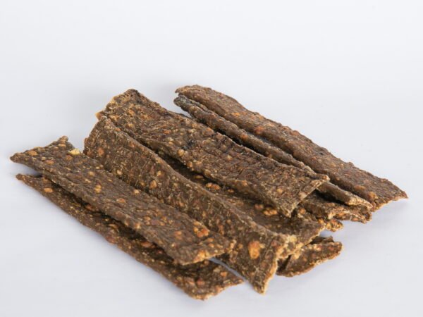 "vleesstrips kip hondensnack zacht en eiwitrijk"