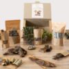 Luxe hypoallergene snackbox hond Luxe hypoallergene hondensnack box met premium natuurlijke kauwsnacks