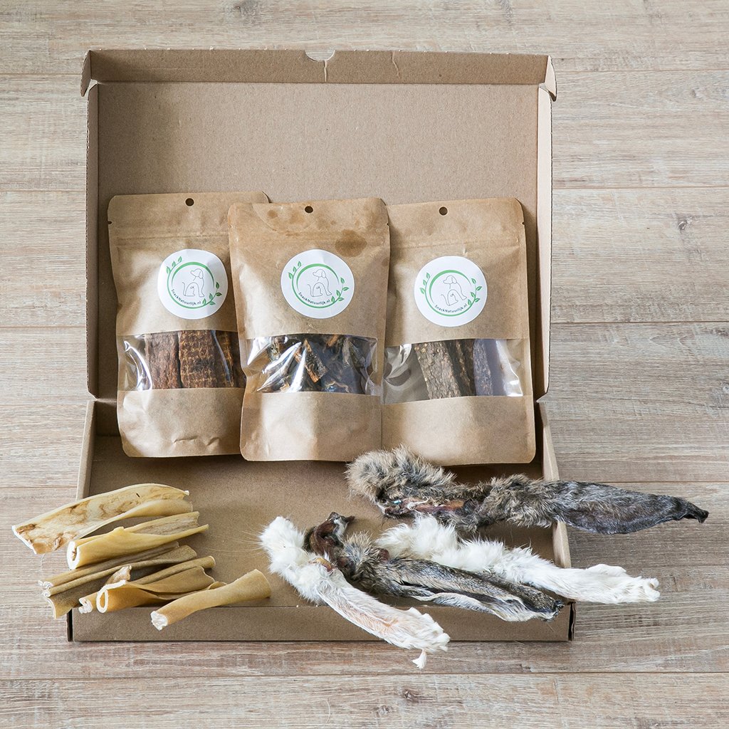 SnackNatuurlijk hondensnack brievenbusbox voor honden van 10 tot 20 kg
