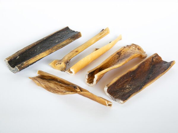 Natuurlijke hertenhuid 15 cm voor honden Gedroogde hertenhuid 15 cm voor honden
