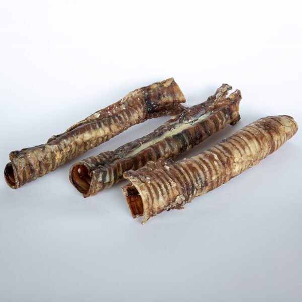 Natuurlijke runderluchtpijp 30 cm voor honden Gedroogde runderluchtpijp 30 cm voor honden